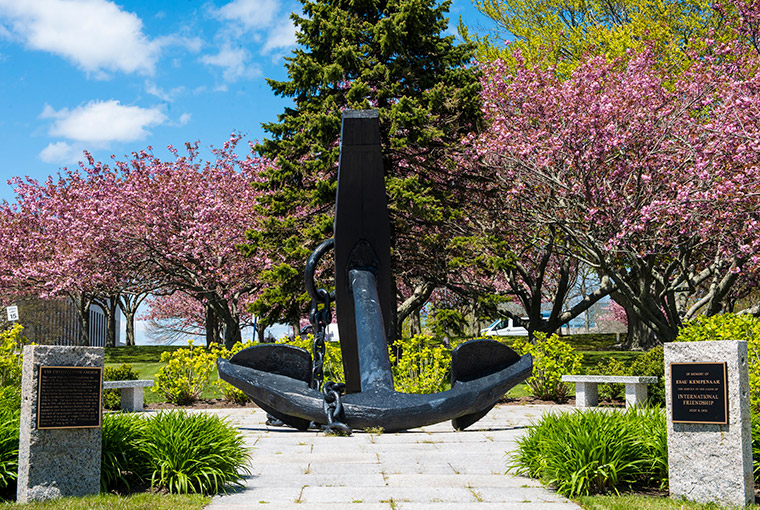Iconic anchor at the U.S. Naval War College
