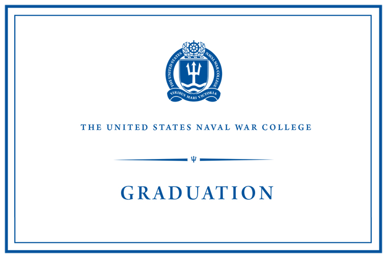 Web banner for graduation at U.S. Naval War College