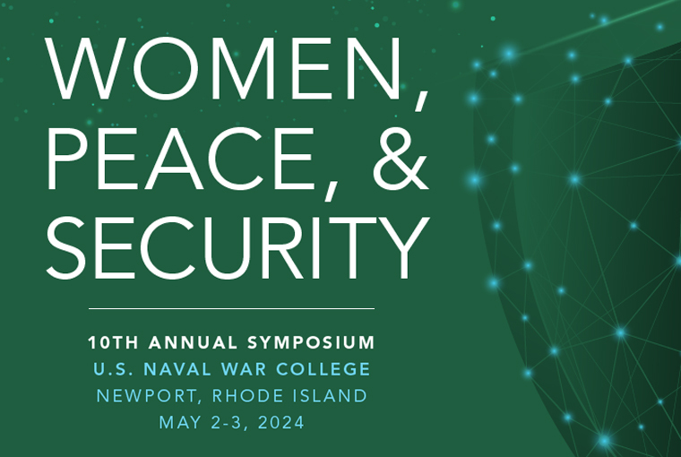 Women, Peace, and Security symposium banner