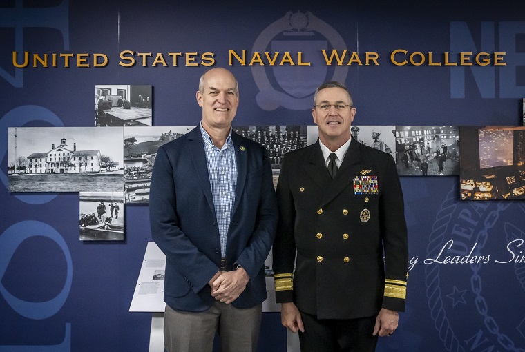 The Honorable Rick Larsen, U.S. Representative for Washington State’s 2nd Congressional District, visits the U.S. Naval War College (NWC) March 4, 2024 on board Naval Station Newport, Rhode Island.