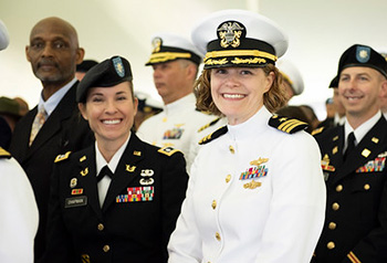 U.S. Naval War College Crest Tie Red