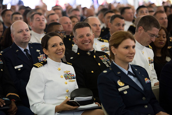 U.S. Naval War College hosted its 2019 commencement ceremony on Dewey Field in Newport, R.I., June 14. 