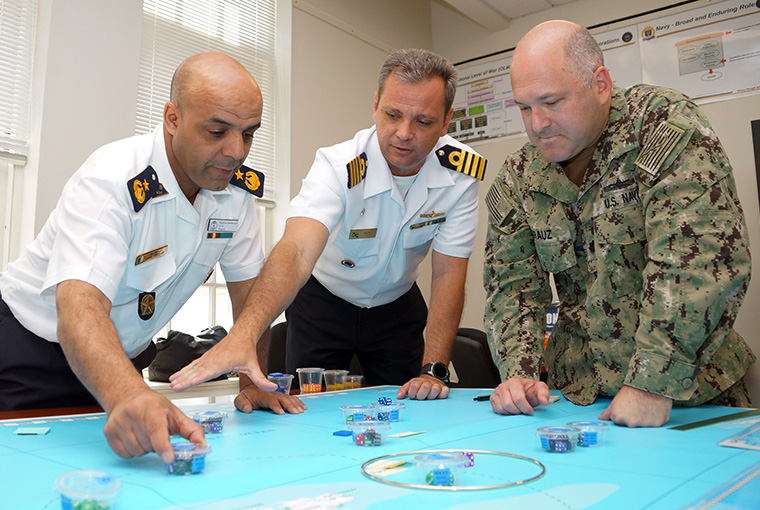 U.S. Naval War College held its second International Wargaming Introductory Course in June, offering an introduction for visiting foreign officers on how an American military war game is built.