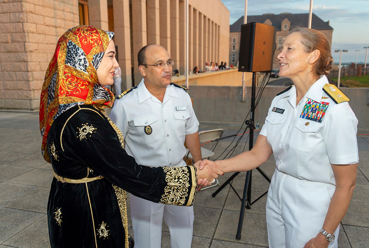 The Naval Command College (NCC) and Naval Staff College (NSC) directors formally introduce and welcome the new in-residence international students to their fellow classmates, faculty and staff.