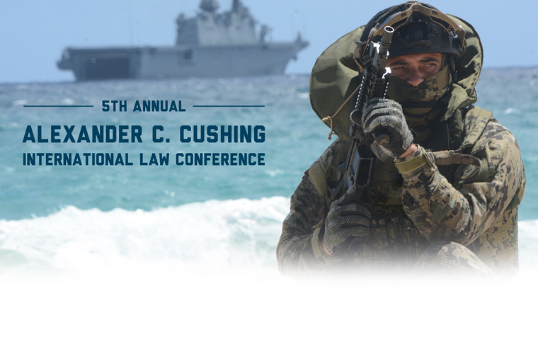 The 5th Annual Alexander C. Cushing International Law Conference event flyer