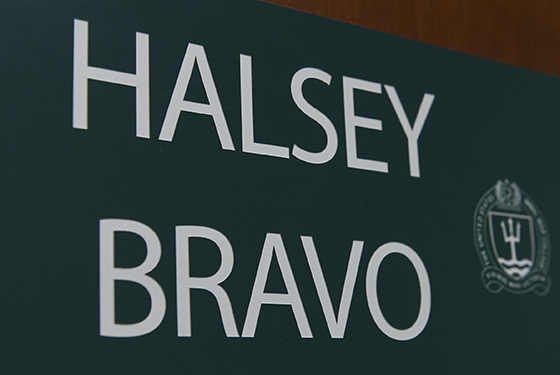 Halsey Bravo door sign
