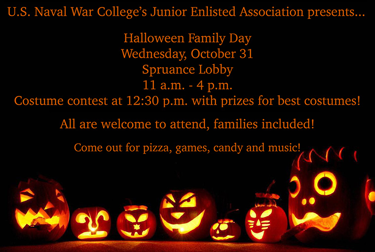 U.S. Naval War College's Junior Enlisted Association: Halloween Family Day