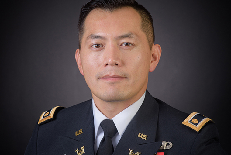 Official photo of U.S. Army Maj. David Lai