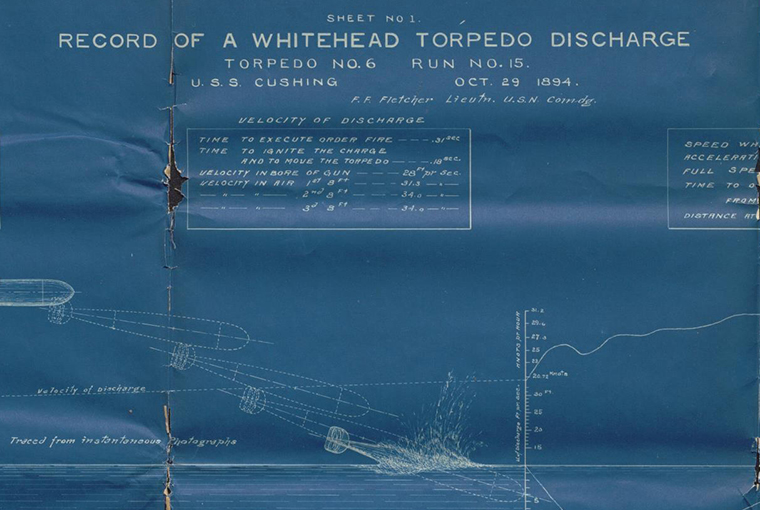 Whitehead torpedo discharge diagram
