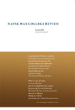 Naval War College Review Summer 2008 cover image