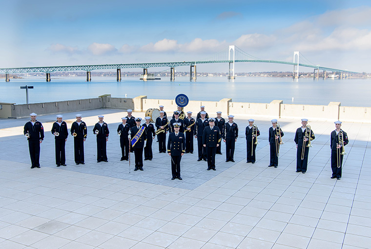 Navy Band Northeast's Ceremonial Band under the direction of Lieutenant Joel Borrelli-Boudreau